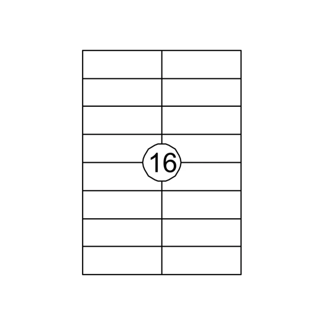 Etiket Quantore 105x37mm 1600 stuks