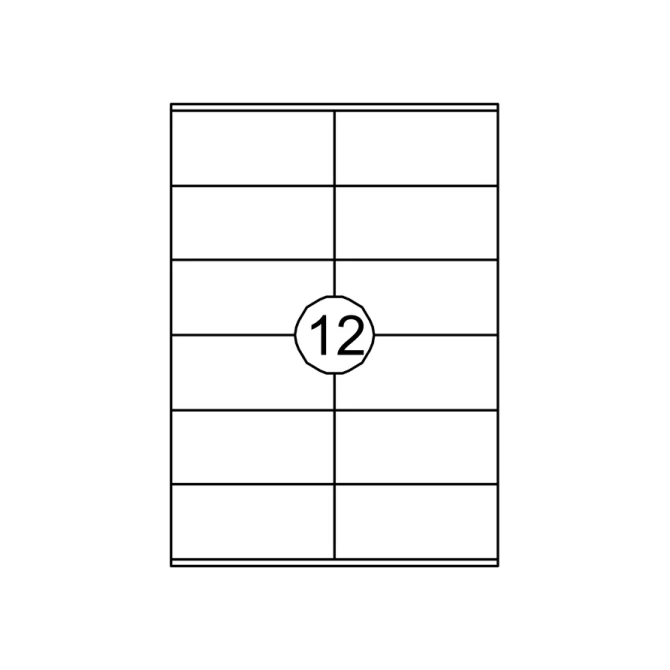 Etiket Quantore 105x48mm 1200 stuks