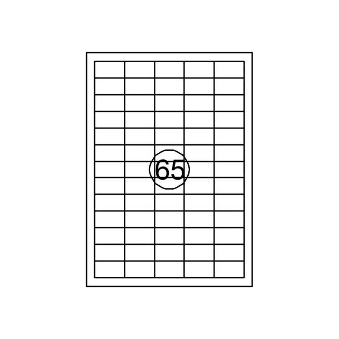 Etiket Quantore 38X21.2mm 975 stuks
