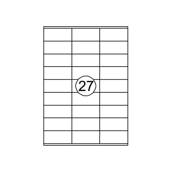 Etiket Quantore 70x32mm 2700stuks