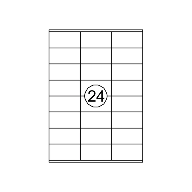 Etiket Quantore 70x36mm 2400 stuks
