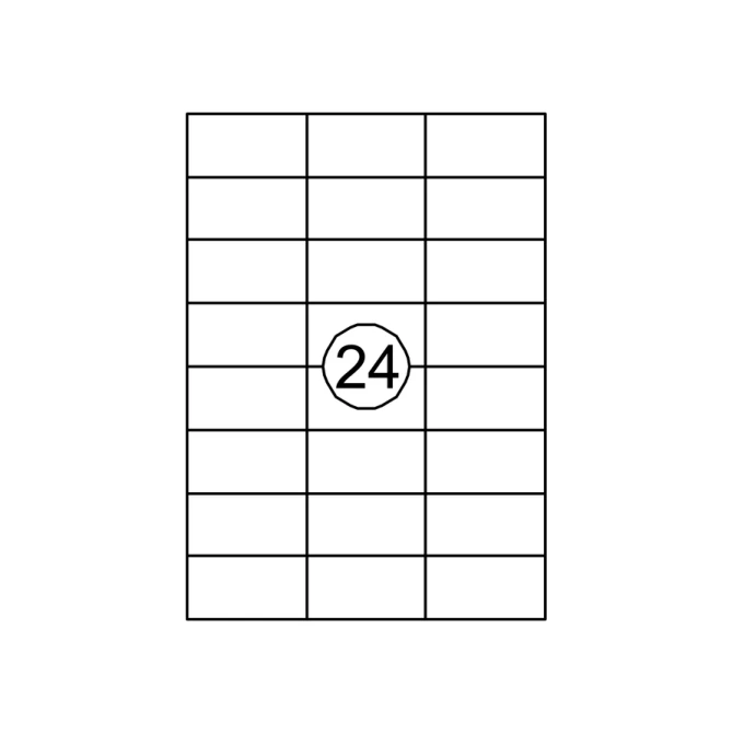 Etiket Quantore 70x37mm 2400stuks