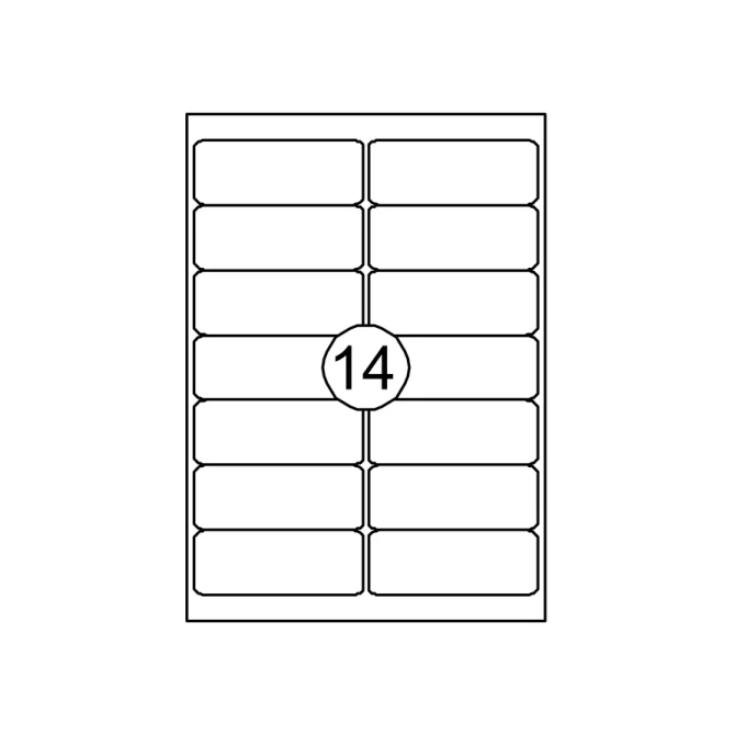 Etiket Quantore 99.1x38.1mm 1400 stuks