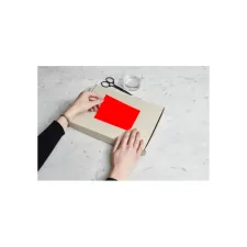 Etiket Rillprint 105x148mm fluorrood 400 etiketten Etiket Rillprint 105x148mm fluorrood 400 etiketten