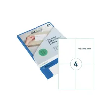 Etiket Rillprint 105x148mm mat transparant 100 etiketten Etiket Rillprint 105x148mm mat transparant 100 etiketten