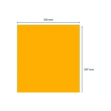 Etiket Rillprint 210x297mm fluororanje 100 etiketten