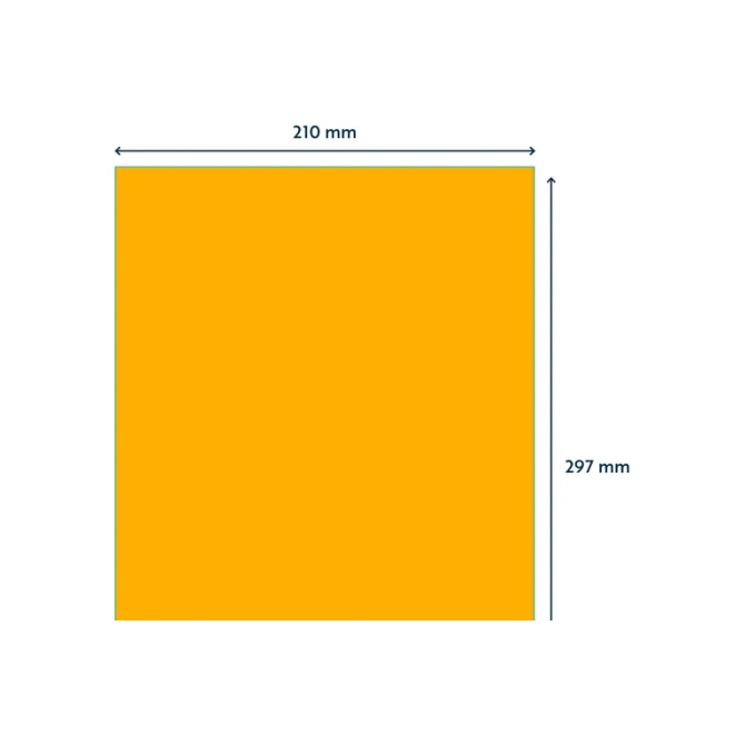 Etiket Rillprint 210x297mm fluororanje 100 etiketten