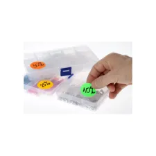 Etiket Rillprint 25mm 500st op rol transparant