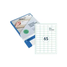 Etiket Rillprint 38x21.2mm mat transparant 1625 etiketten
