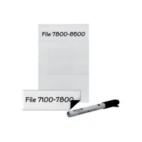 Etikethouder Djois 55x102mm magnetisch transparant 3 stuks