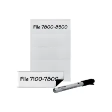 Etikethouder Djois 55x102mm magnetisch transparant 3 stuks Etikethouder Djois 55x102mm magnetisch transparant 3 stuks