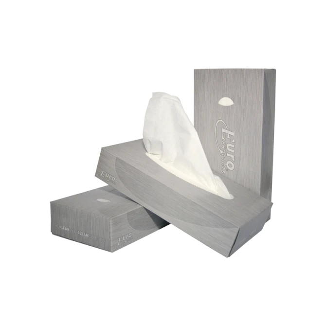 Facial tissues Euro Products 2-laags 100 vel wit 140040