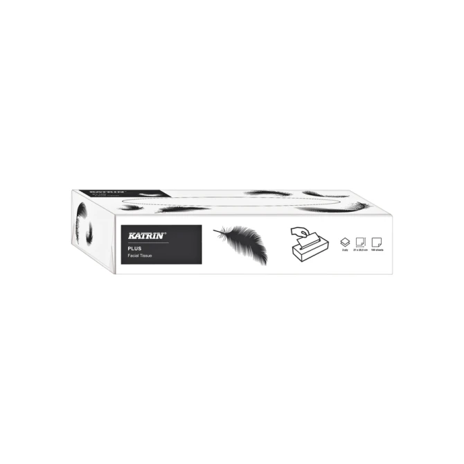 Facial tissues Katrin Plus 2-laags 100 vel wit 11797