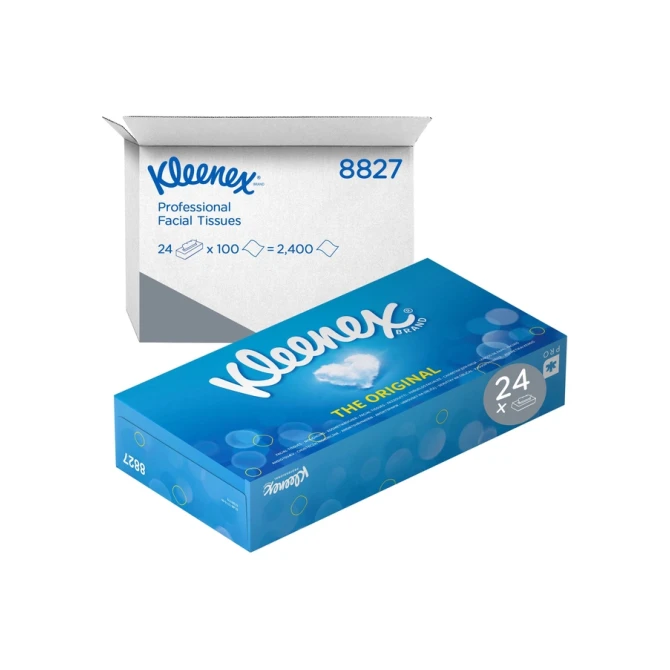 Facial tissues Kleenex 2-laags 100 vel wit 8827
