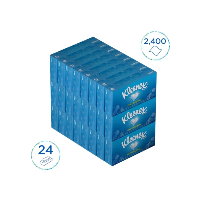 Facial tissues Kleenex 2-laags 100 vel wit 8827