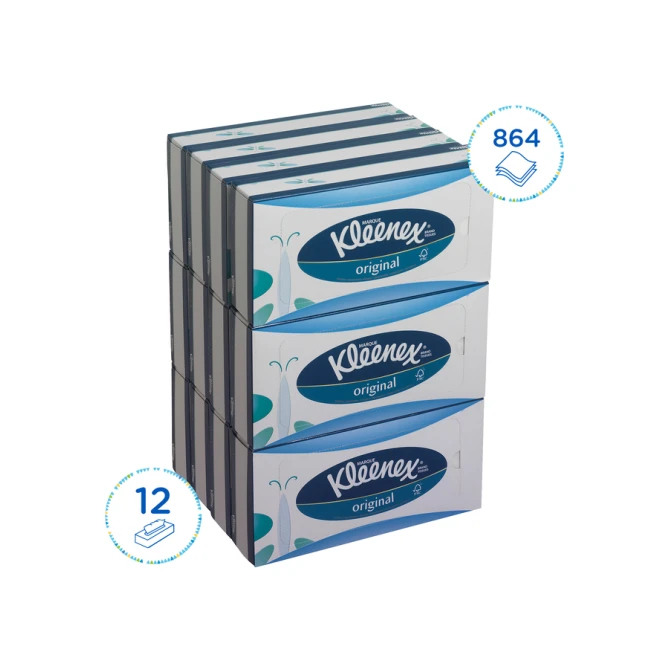 Facial tissues Kleenex 3-laags 72 vel wit 8824