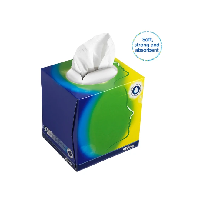 Facial tissues Kleenex kubus 3-laags 56 vel wit 8825