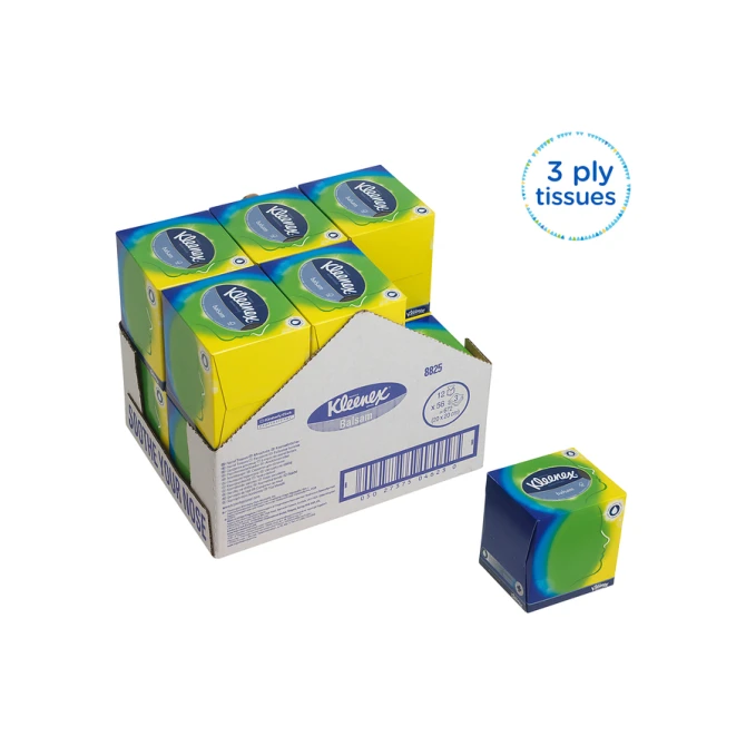 Facial tissues Kleenex kubus 3-laags 56 vel wit 8825