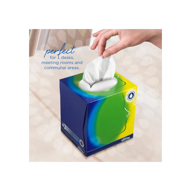 Facial tissues Kleenex kubus 3-laags 56 vel wit 8825