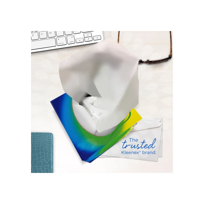 Facial tissues Kleenex kubus 3-laags 56 vel wit 8825