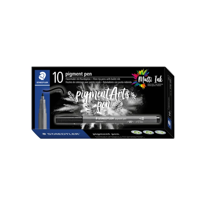 Fijnschrijver Staedtler PigmentArts Intens zwart