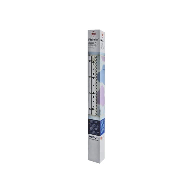 Filestrip GBC 34-gaats A4 transparant 100stuks