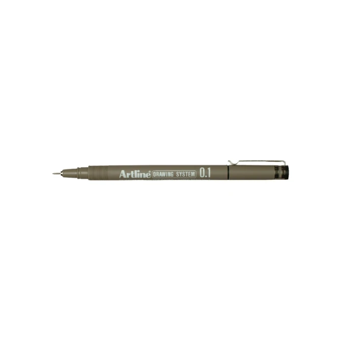 Fineliner Artline technisch 0.1mm zwart