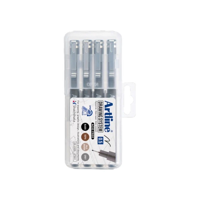 Fineliner Artline technisch 0.5mm assorti