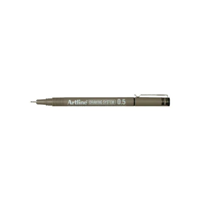 Fineliner Artline technisch 0.5mm zwart