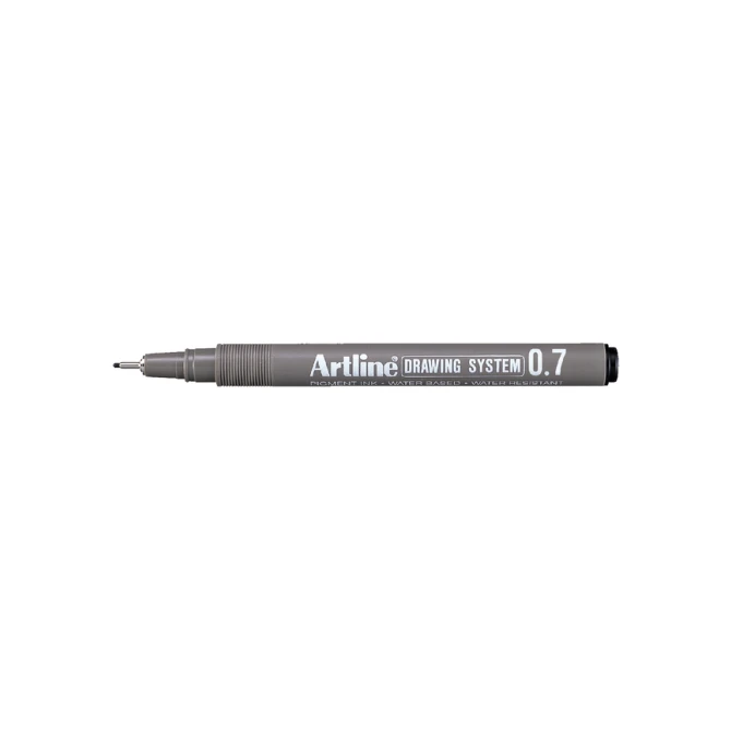 Fineliner Artline technisch 0.7mm zwart
