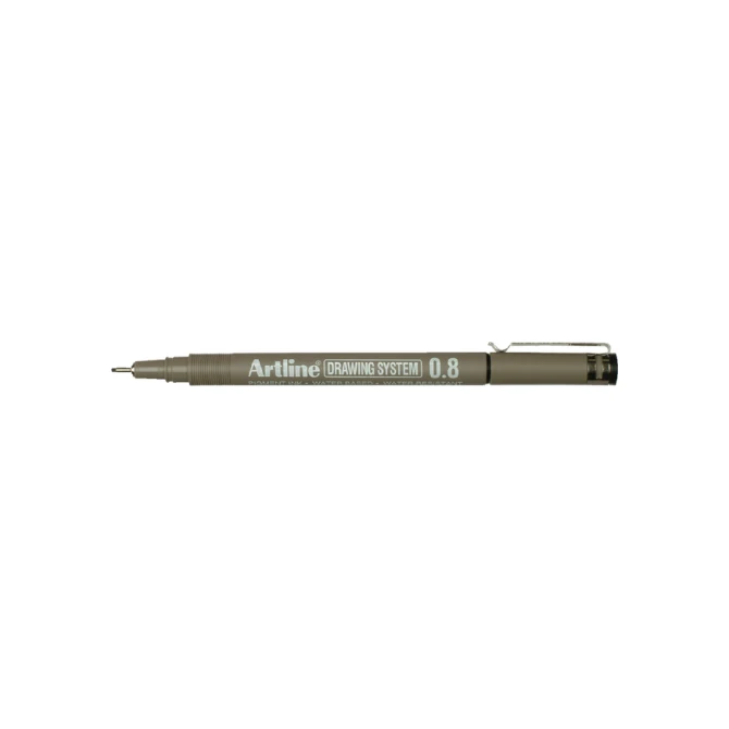 Fineliner Artline technisch 0.8mm zwart