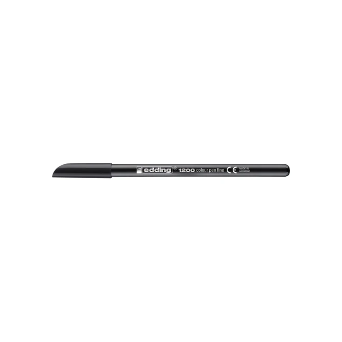 Fineliner edding 1200 001 fijn zwart blister à 3 stuks