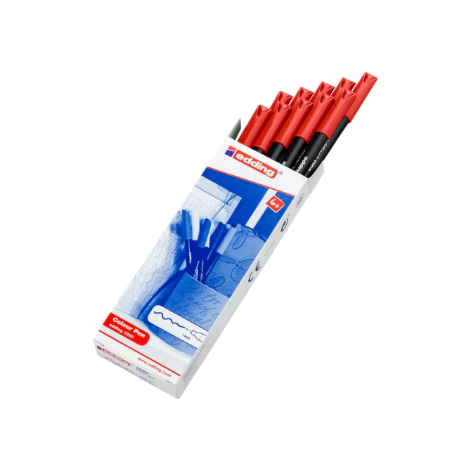 Fineliner edding 1200 002 fijn rood