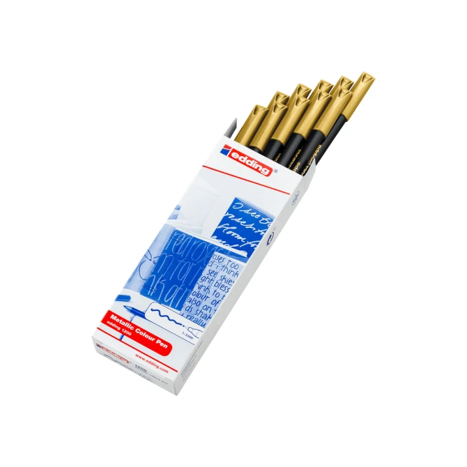 Fineliner edding 1200 053 fijn metallic goud