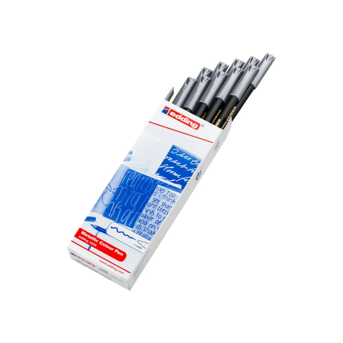 Fineliner edding 1200 054 fijn metallic zilver