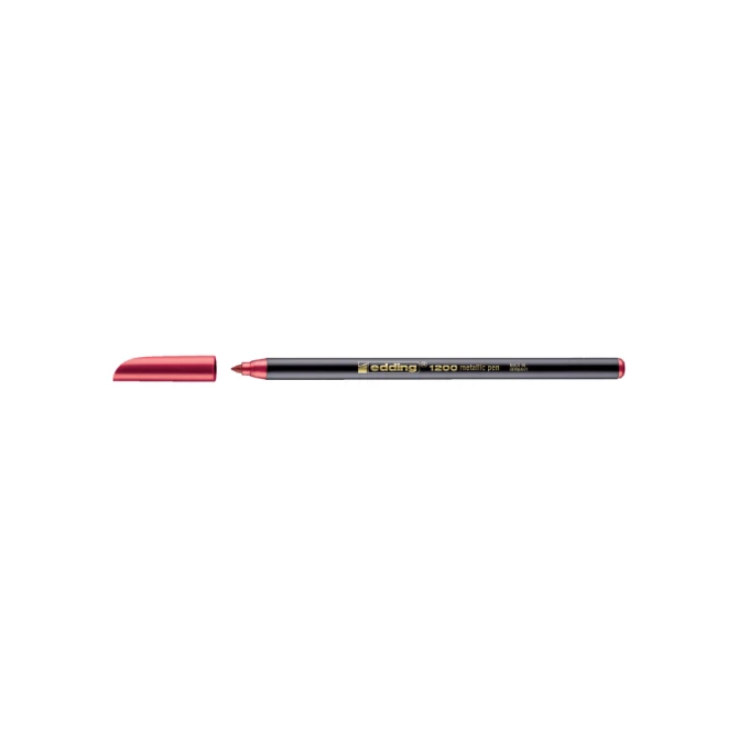 Fineliner edding 1200 072 fijn metallic rood
