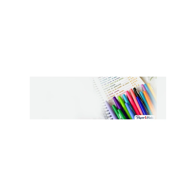 Fineliner Paper Mate Flair retro medium assorti blister à 6 stuks