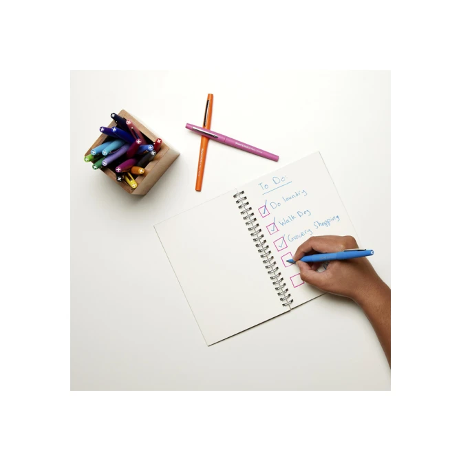 Fineliner Paper Mate Flair retro medium assorti blister à 6 stuks