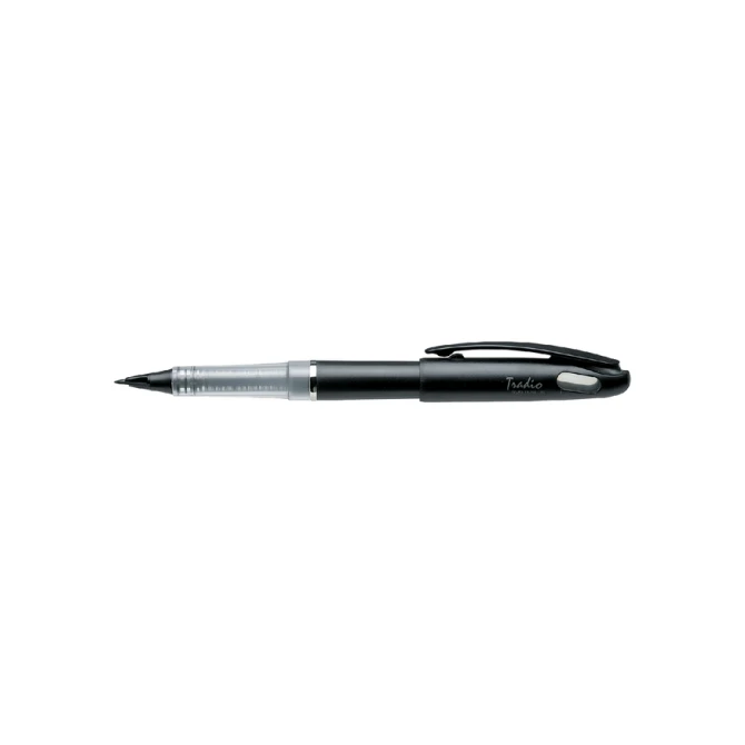Fineliner Pentel TRJ50 Tradio met vulpenachtige punt extra fijn zwart