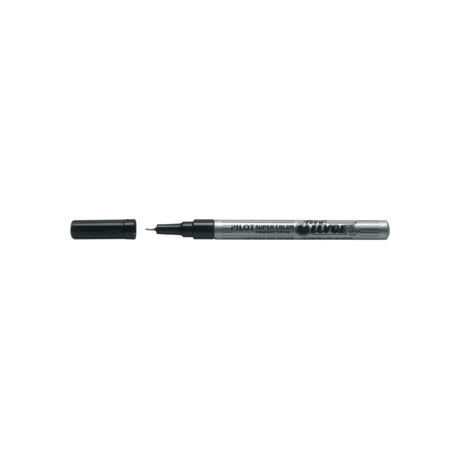 Fineliner PILOT Super Color extra fijn zilver