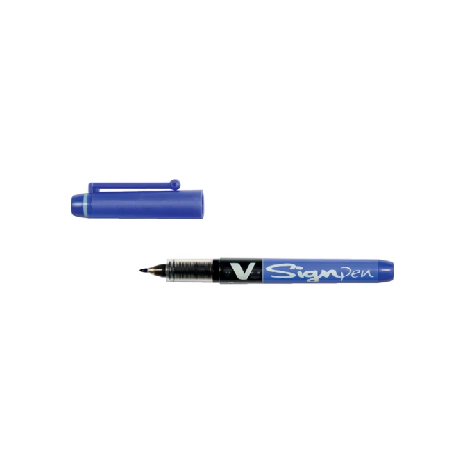 Fineliner PILOT V Signpen fijn blauw