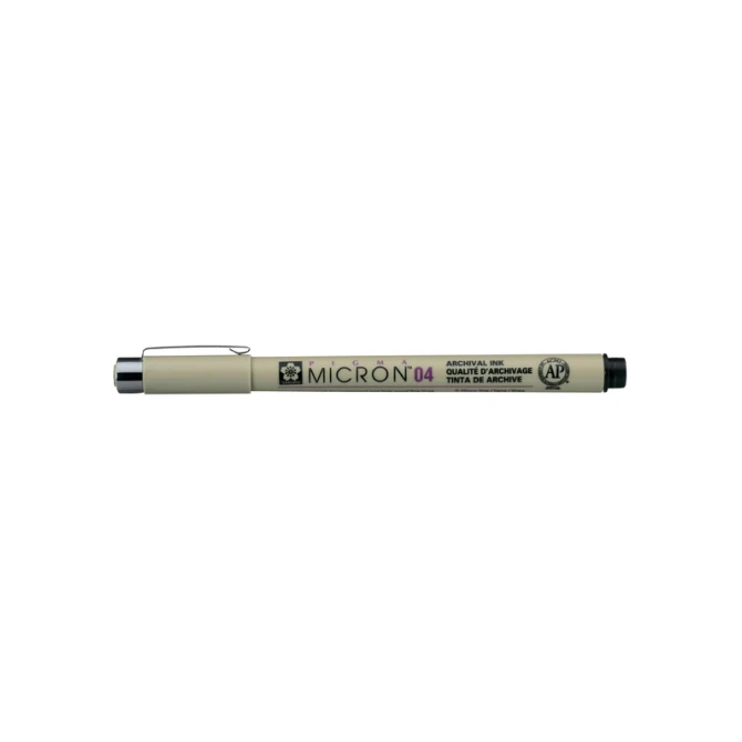 Fineliner Sakura Pigma Micron 04 0.4mm zwart