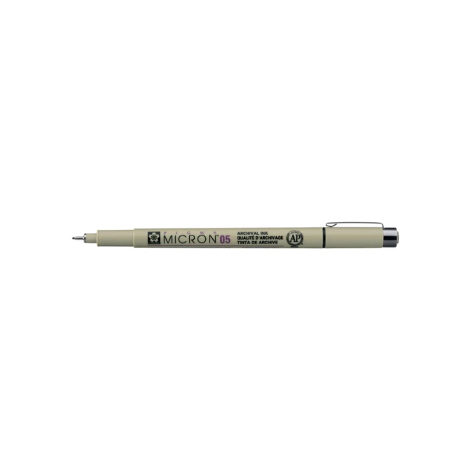 Fineliner Sakura Pigma Micron 05 0.45mm zwart