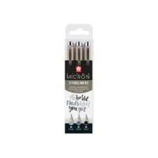 Fineliner Sakura Pigma Micron 05 set zwart & grijs 3 maten