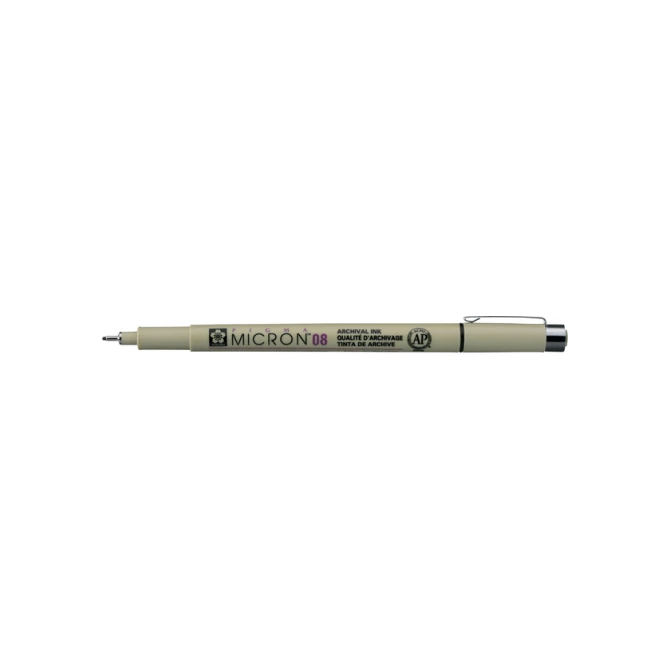 Fineliner Sakura Pigma Micron 08 0.5mm zwart