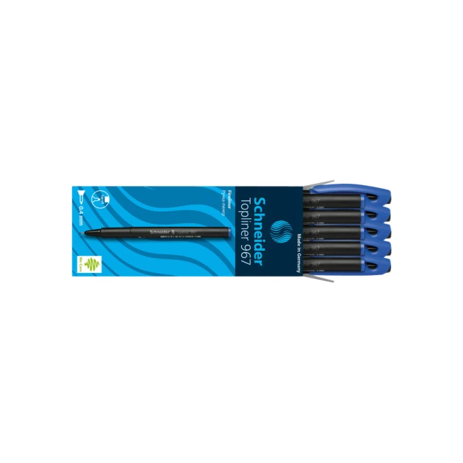 Fineliner Schneider 967 0.4mm blauw