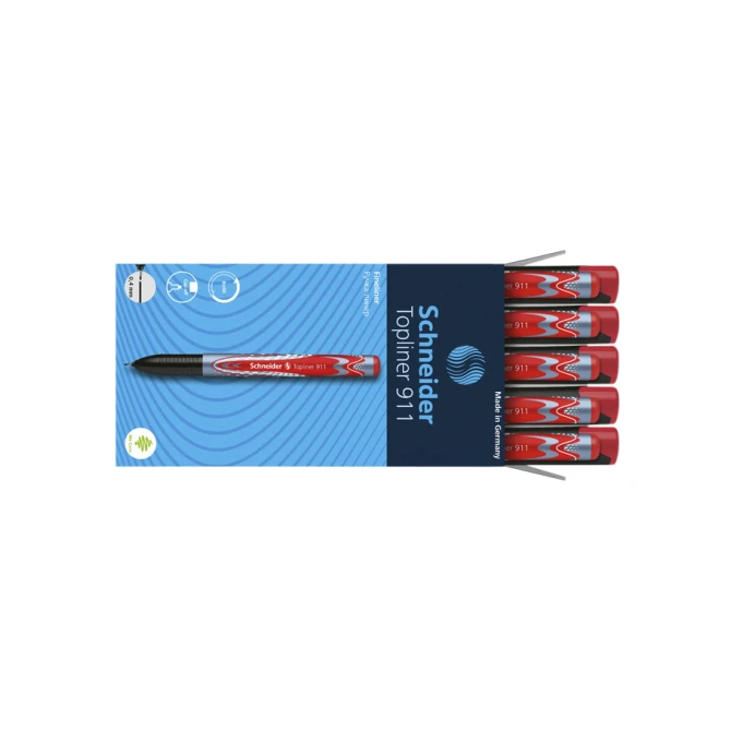 Fineliner Schneider Topliner 911 0.4mm rood