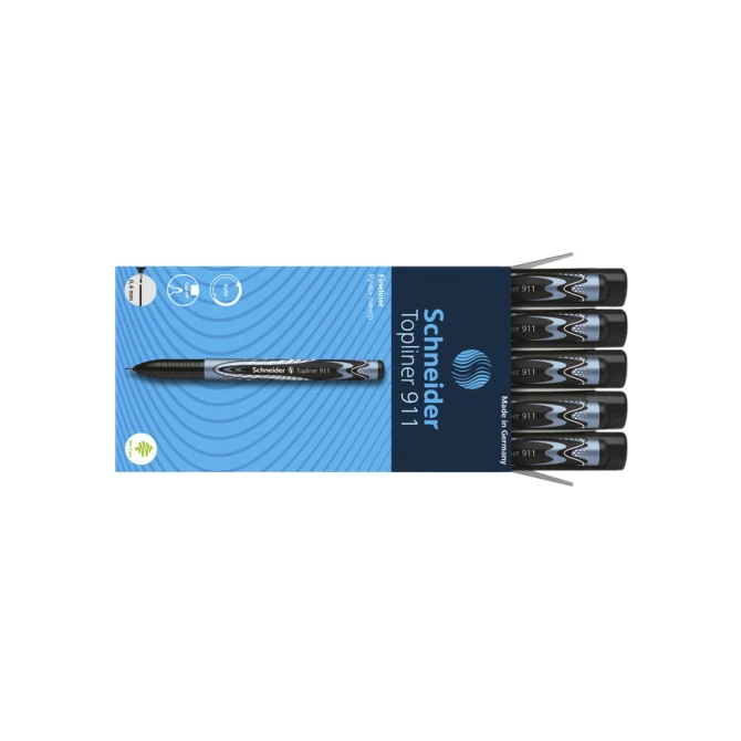 Fineliner Schneider Topliner 911 0.4mm zwart