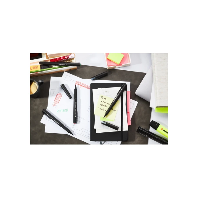 Fineliner STABILO dr!ver medium rood