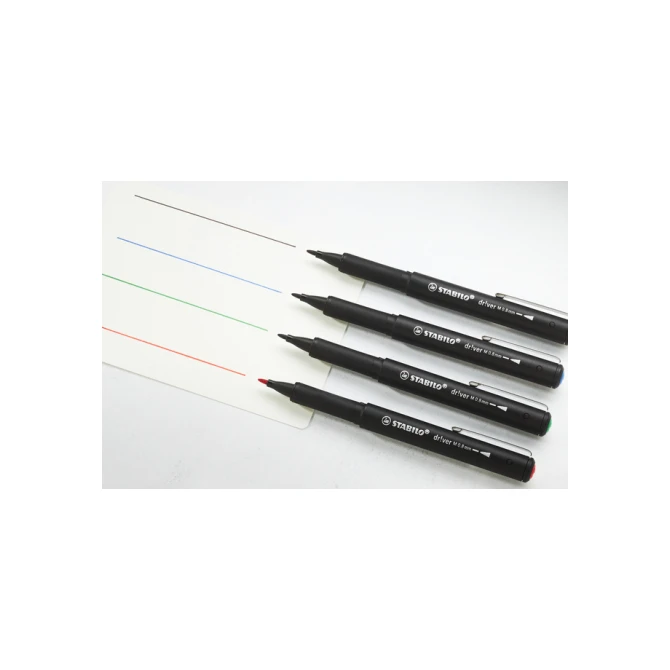 Fineliner STABILO dr!ver medium zwart